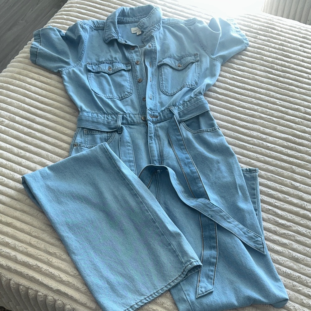 Universal Thread Light Blue Denim Jumpsuit
